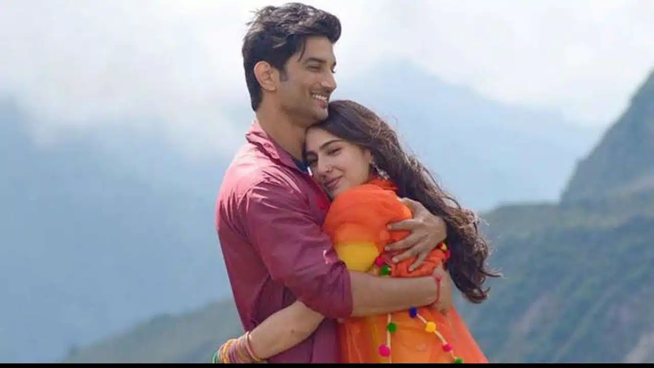 Sushant Singh with Sara Ali Khan