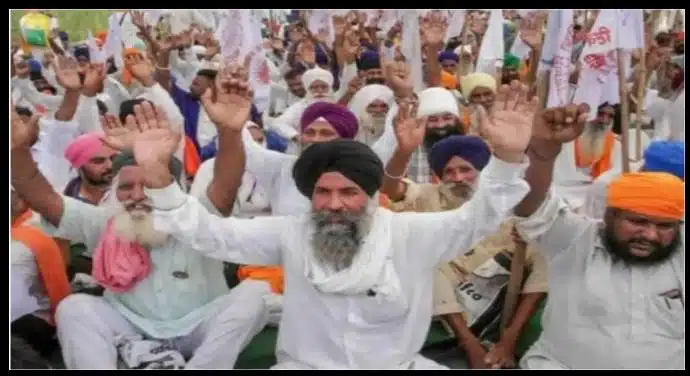 Delhi farmers protest