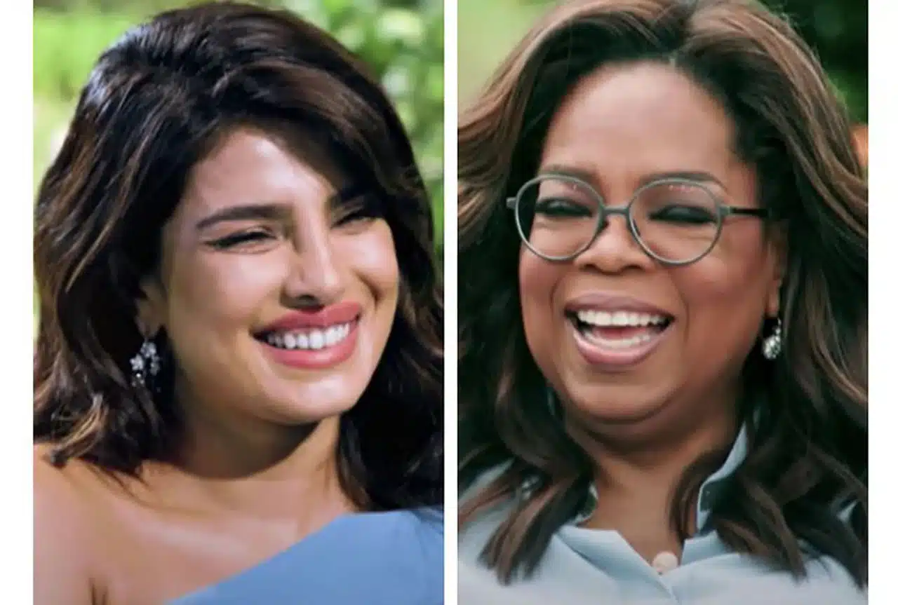 Priyanka Chopra and Oprah Winfrey