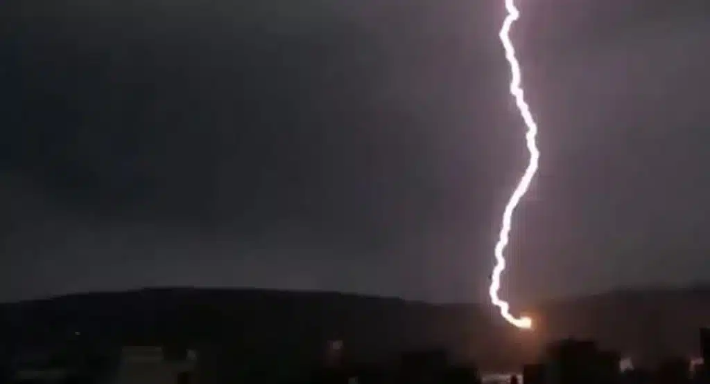 Lightning strike