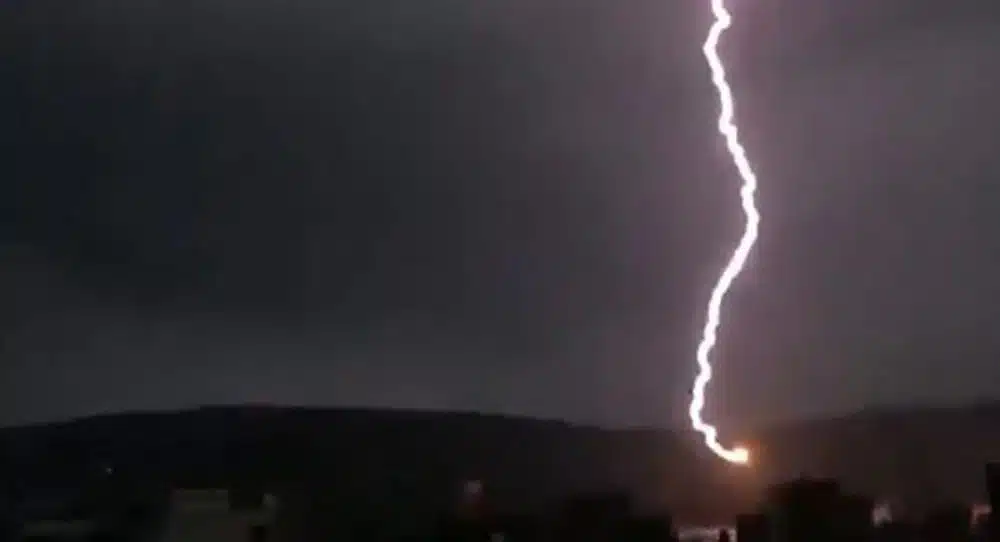 Lightning strike