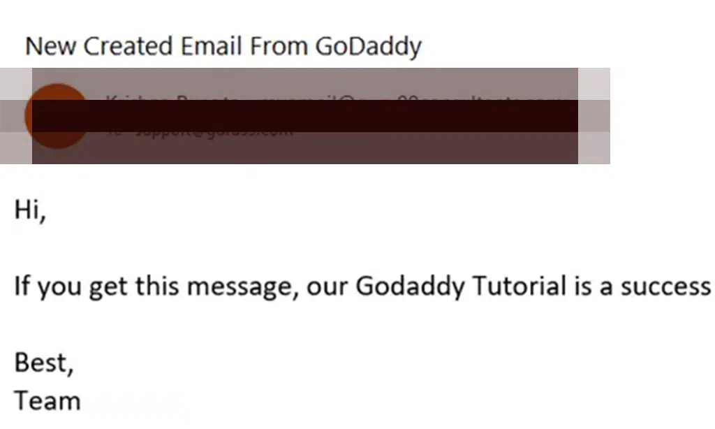 Compose and send an email using GoDaddy Webmail step 5