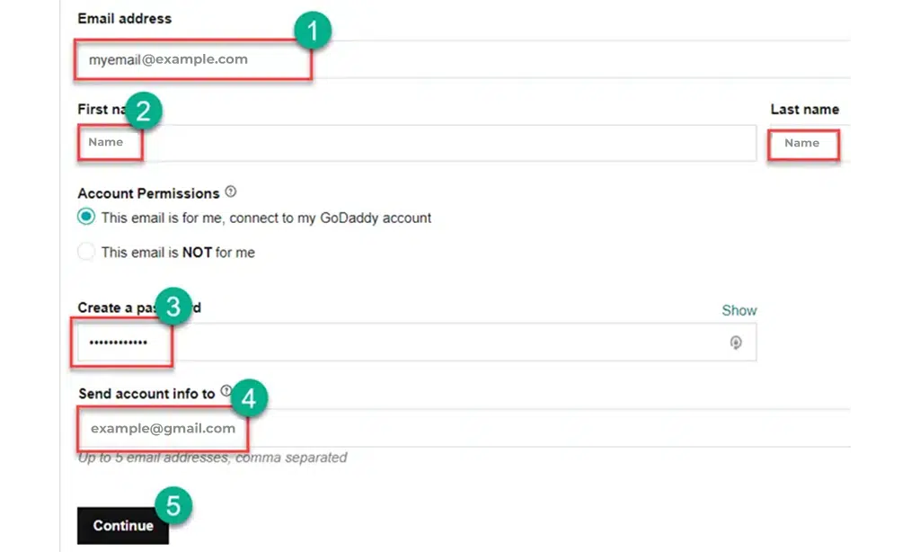Configure Email step 2