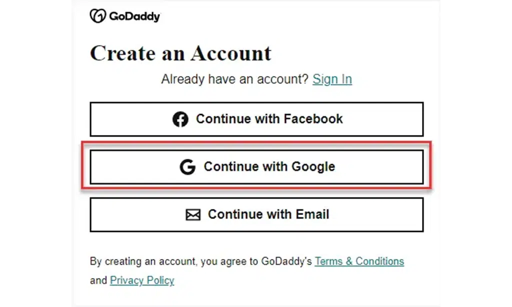 Purchase Godaddy Email step 6