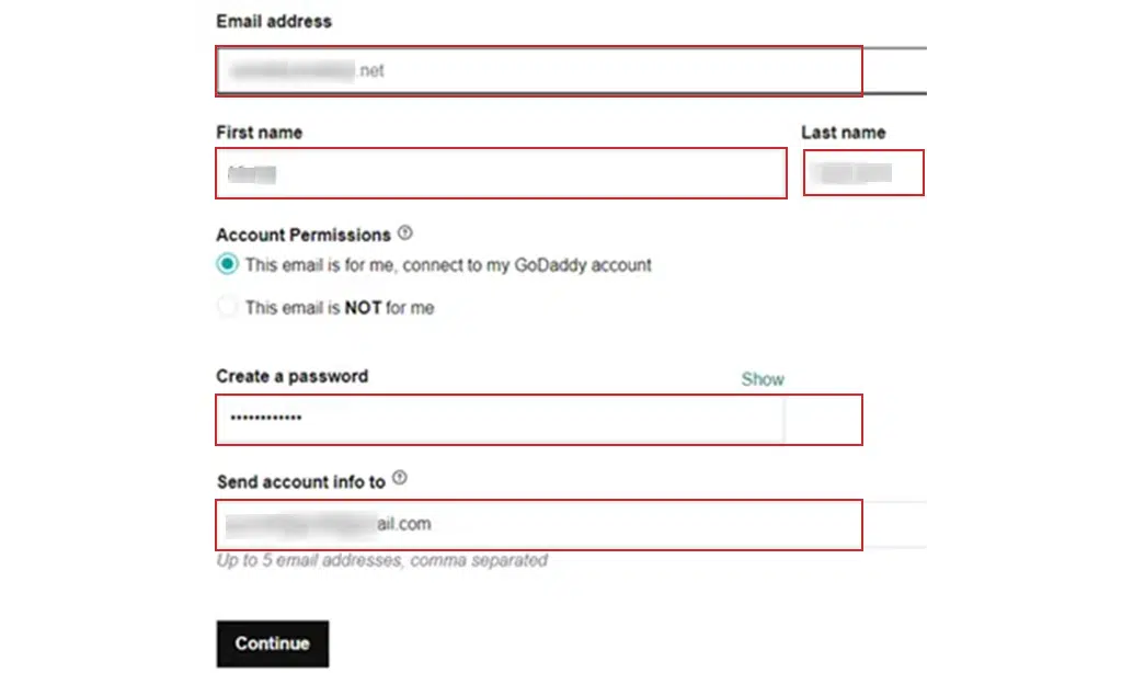 Purchase Godaddy Email step 7