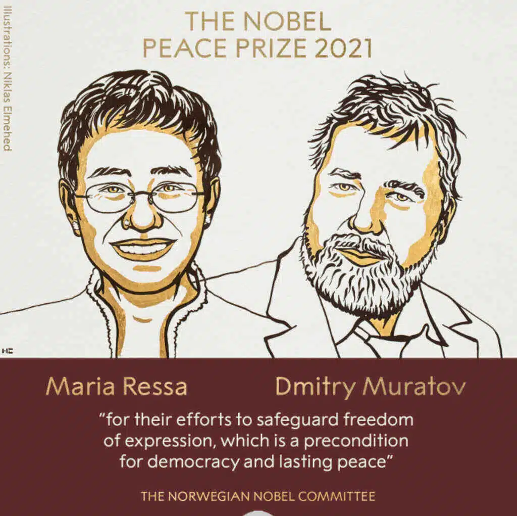 Nobel Peace Prize 2021 Winners
