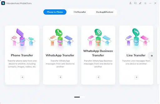 MobileTrans Desktop software
