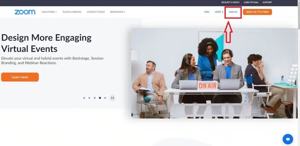 Open the app and sign in