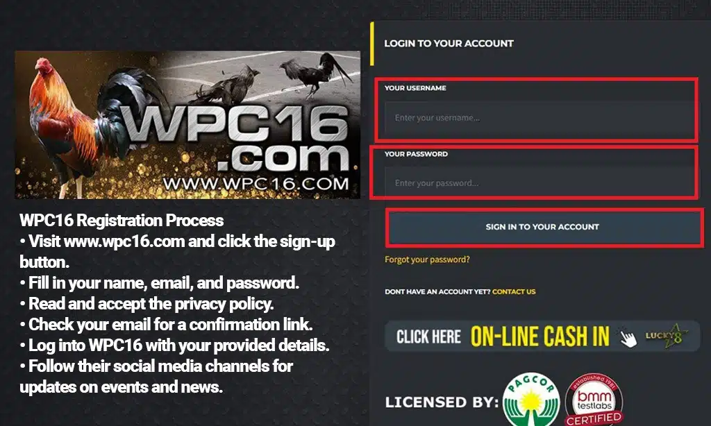 wpc16 registration process