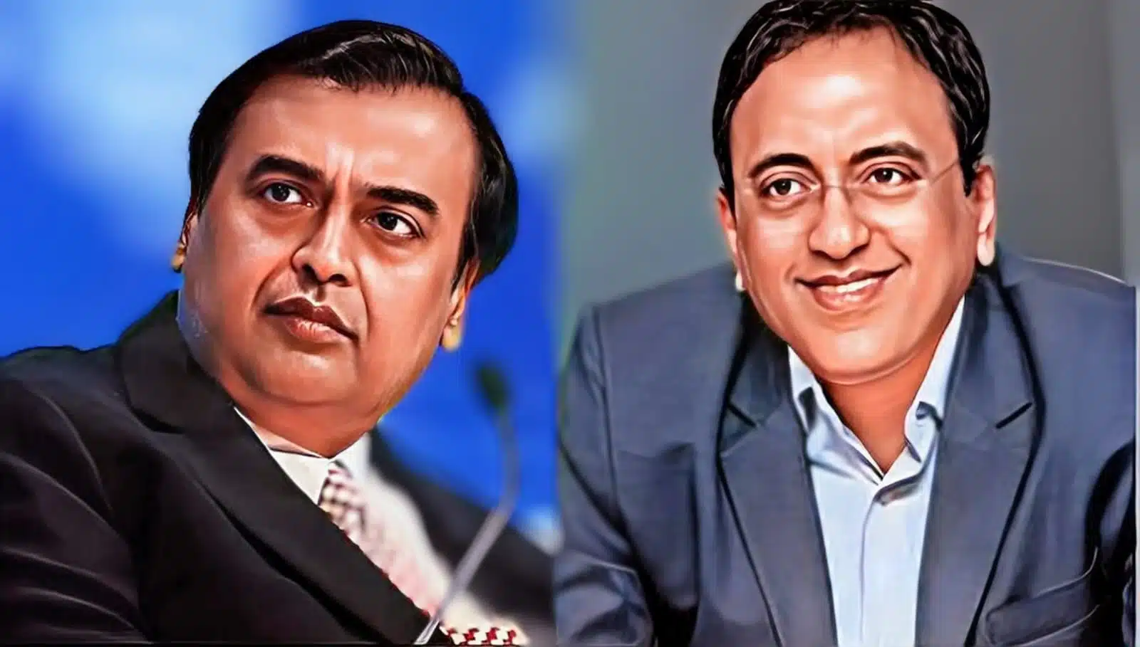 Mukesh Ambani and SN Subrahmanyan