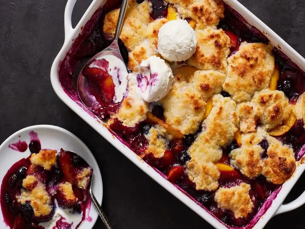 Blueberry Peach Cobbler