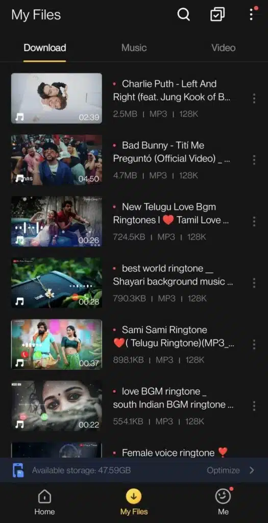 Download free ringtones for Android