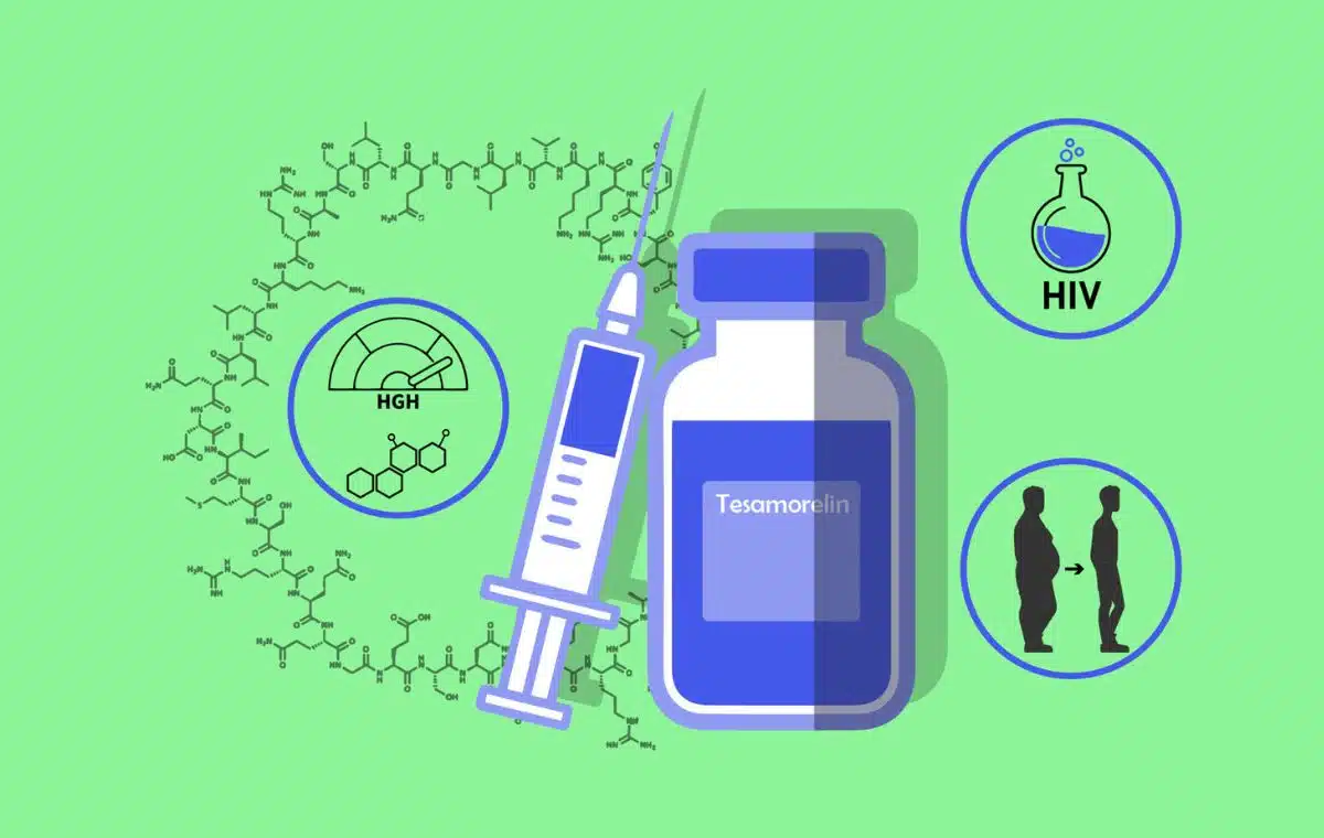 What are the side effects of tesamorelin?