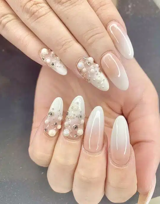 The Pointy Pink Nails with Starbursts