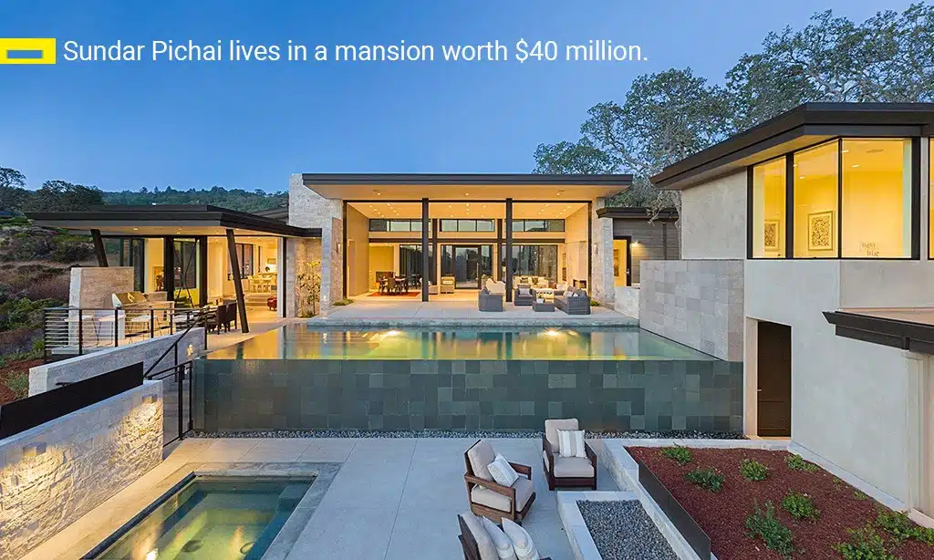 majestic mansion of sundar pichai