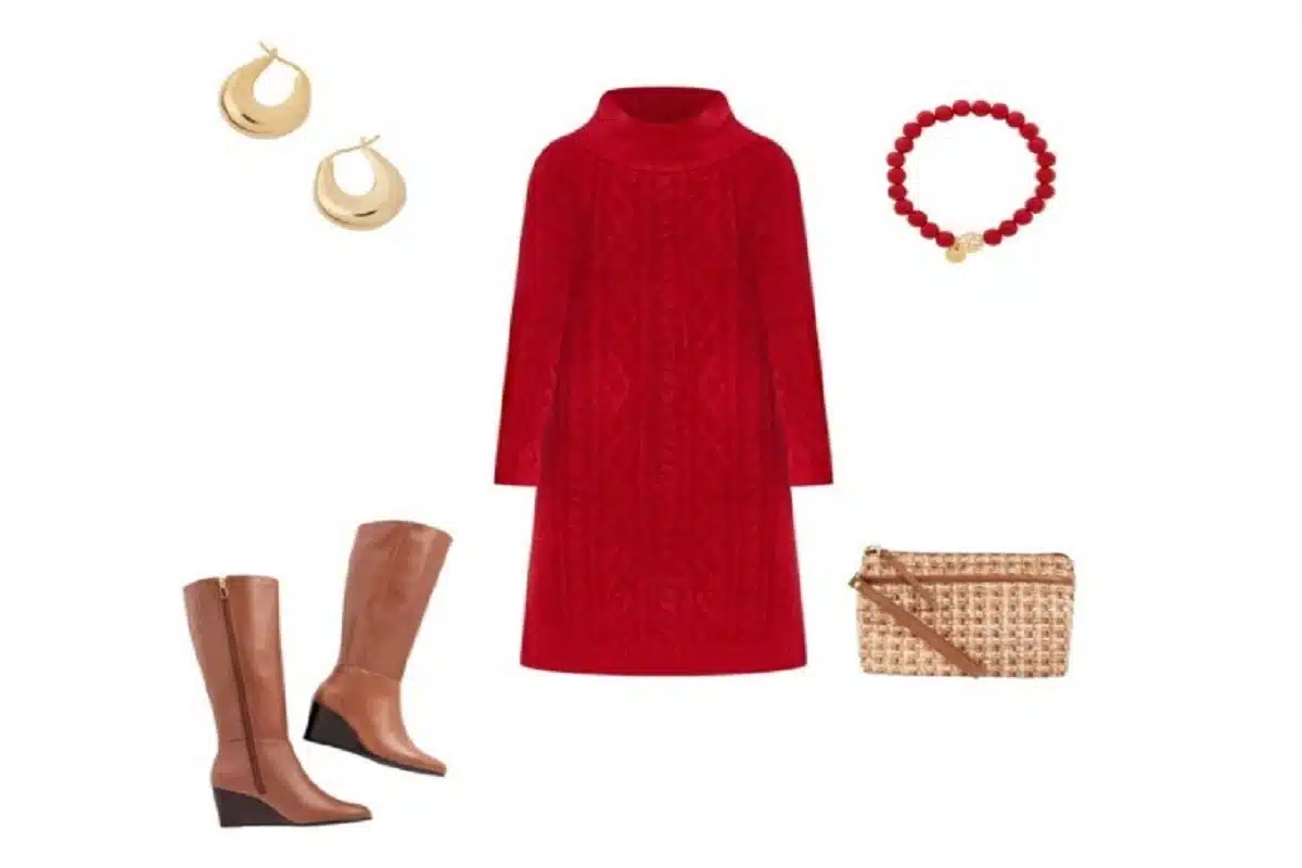 Women Plus Size Christmas Dress Idea