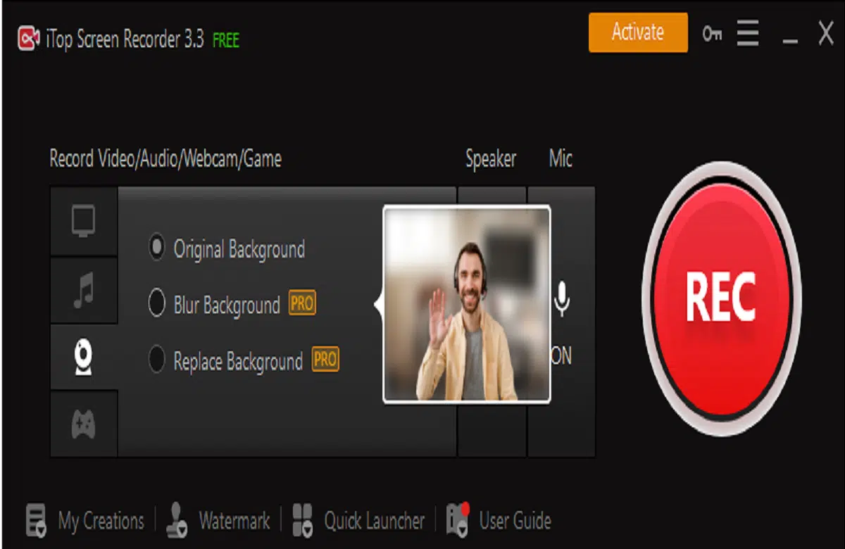 Blur Background When Recording Video