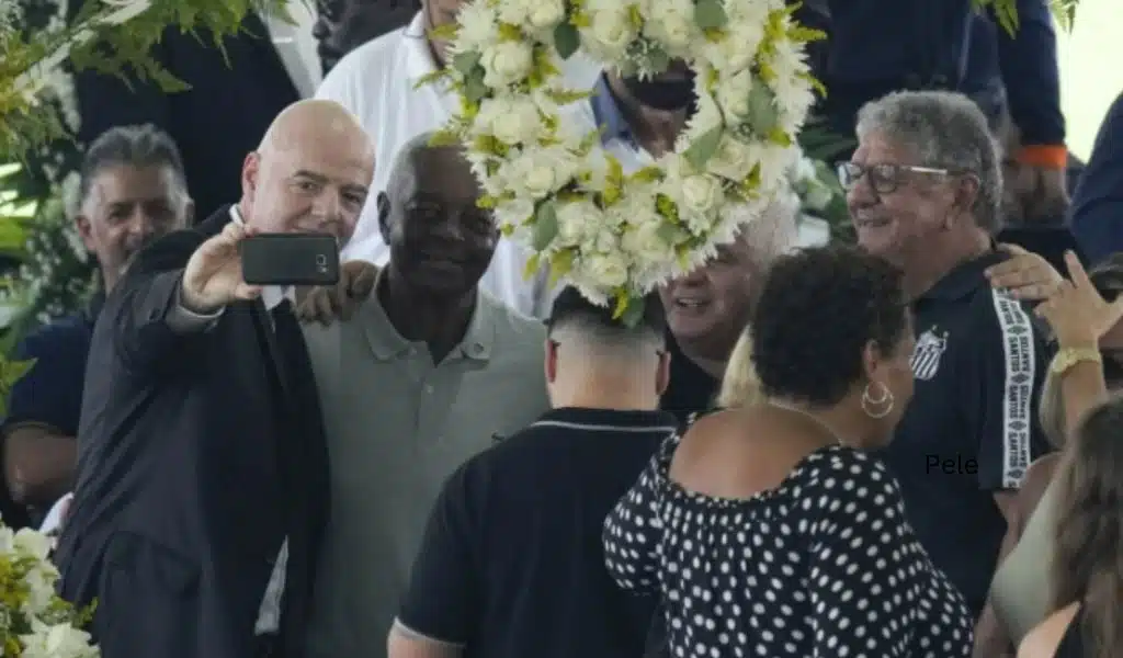 FIFA President Criticized for Selfie Near Pele's Casket
