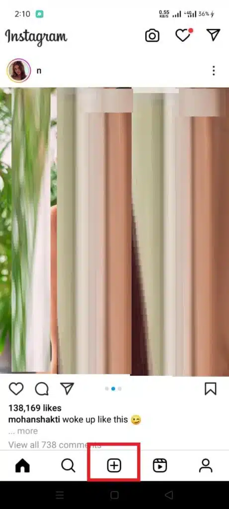 Press the ''+'' button