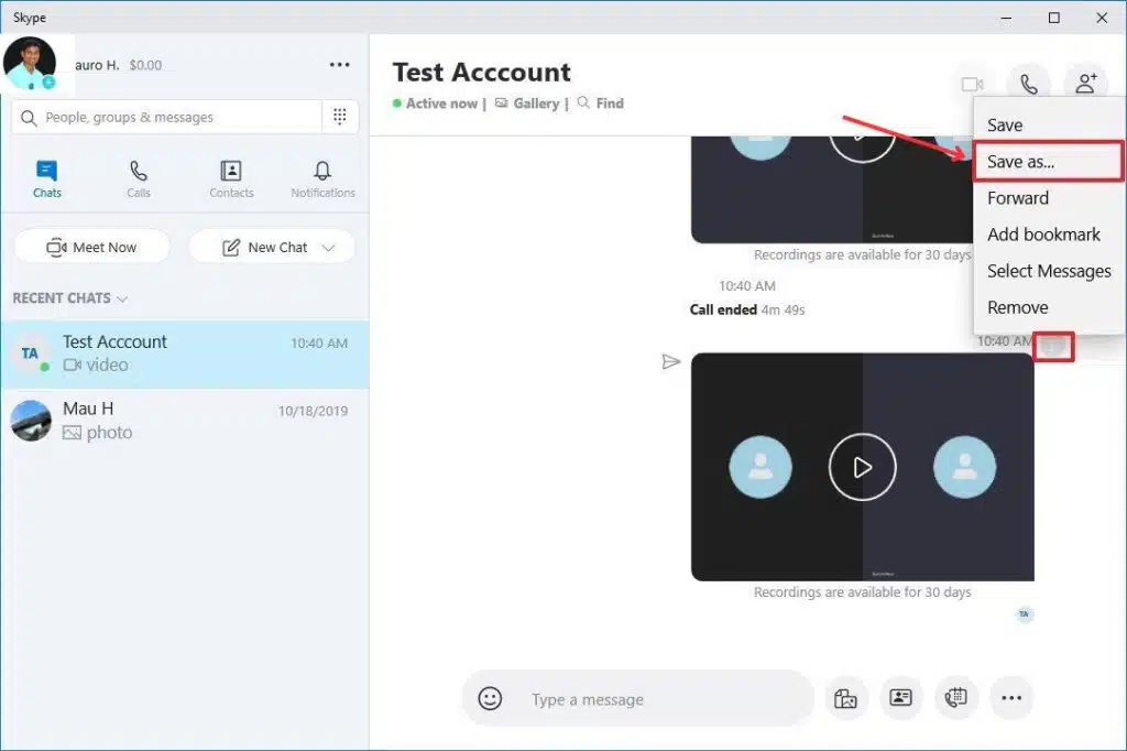 Select the option Save As