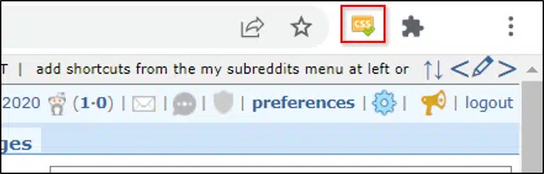 Tap on the RES extension