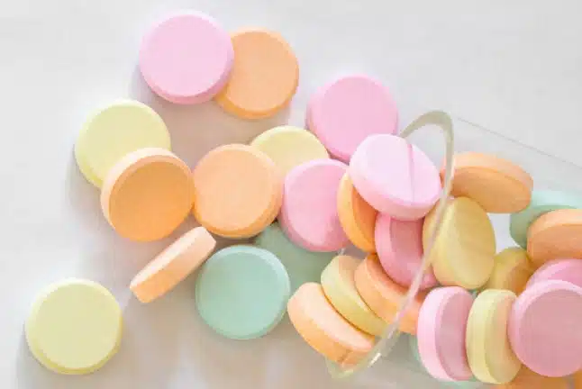 colorful antacids