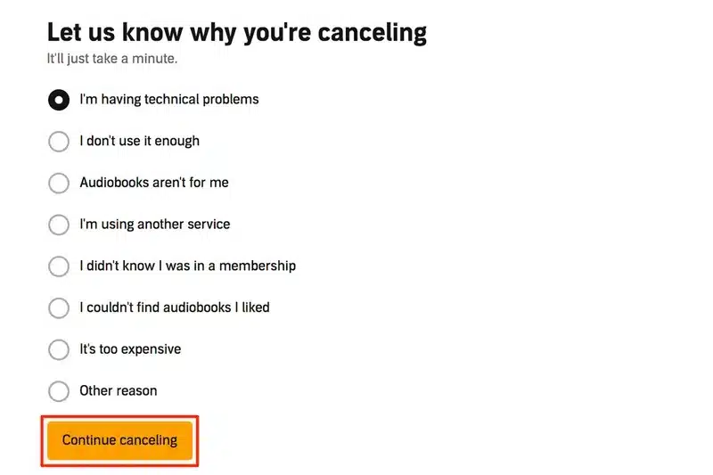 cancel your subscription