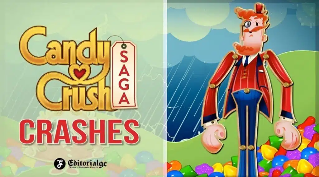 candy crush saga crashes