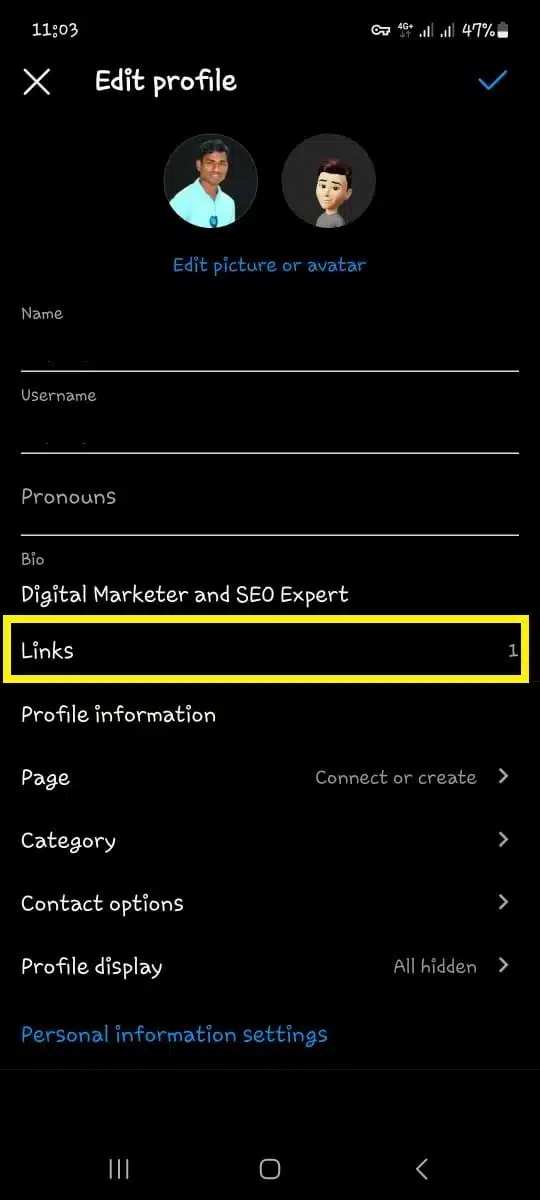 click on the Edit button