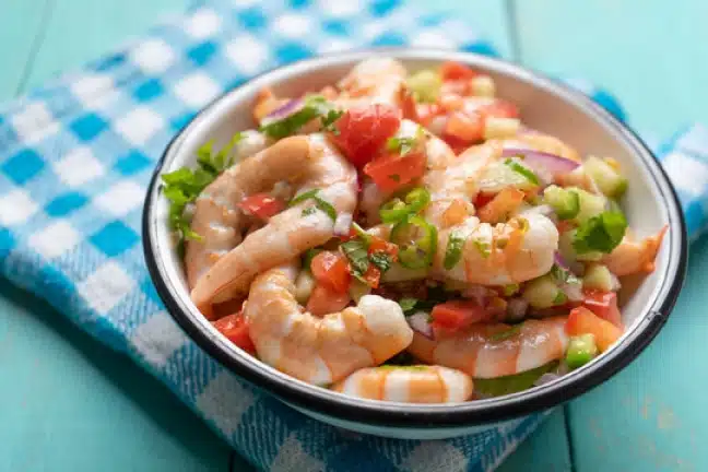 Mexican shrimp ceviche