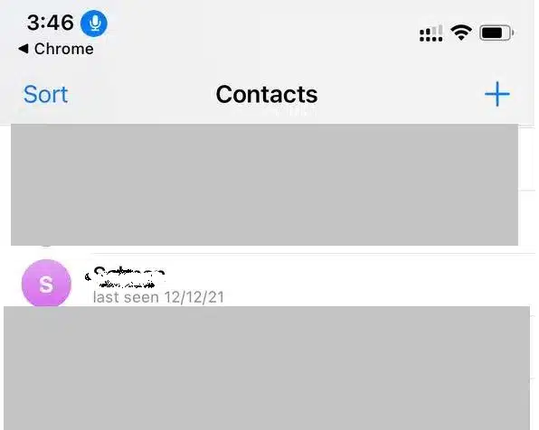 contact you wish to block