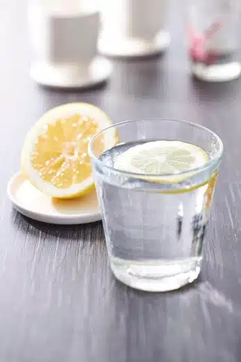 warm water with lemon