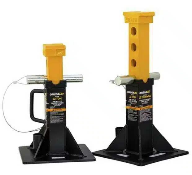 Omega 32225B Black Heavy Duty Jack Stand - 22 Ton Capacity