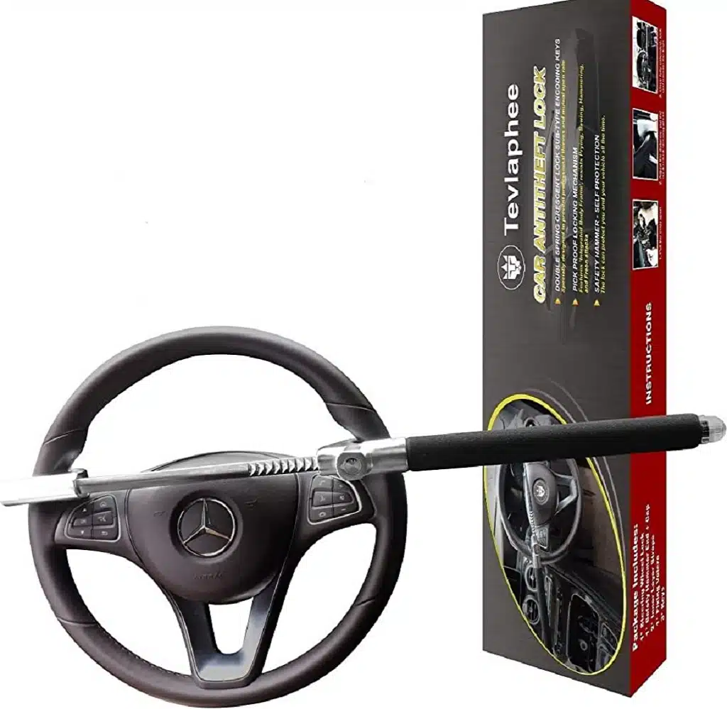 Tevlaphee Universal Steering Wheel Brake Lock.