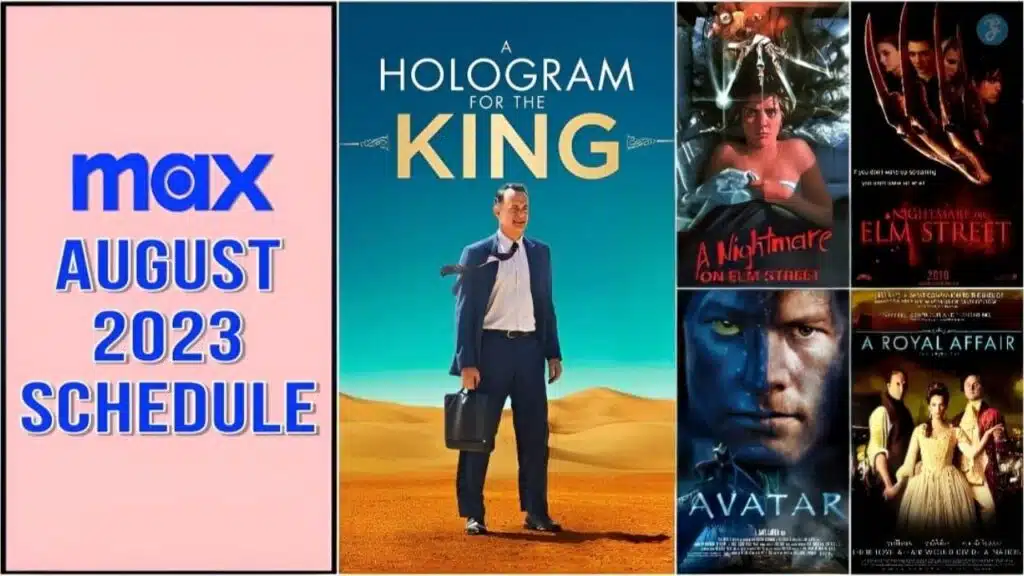 Max August 2023 Schedule