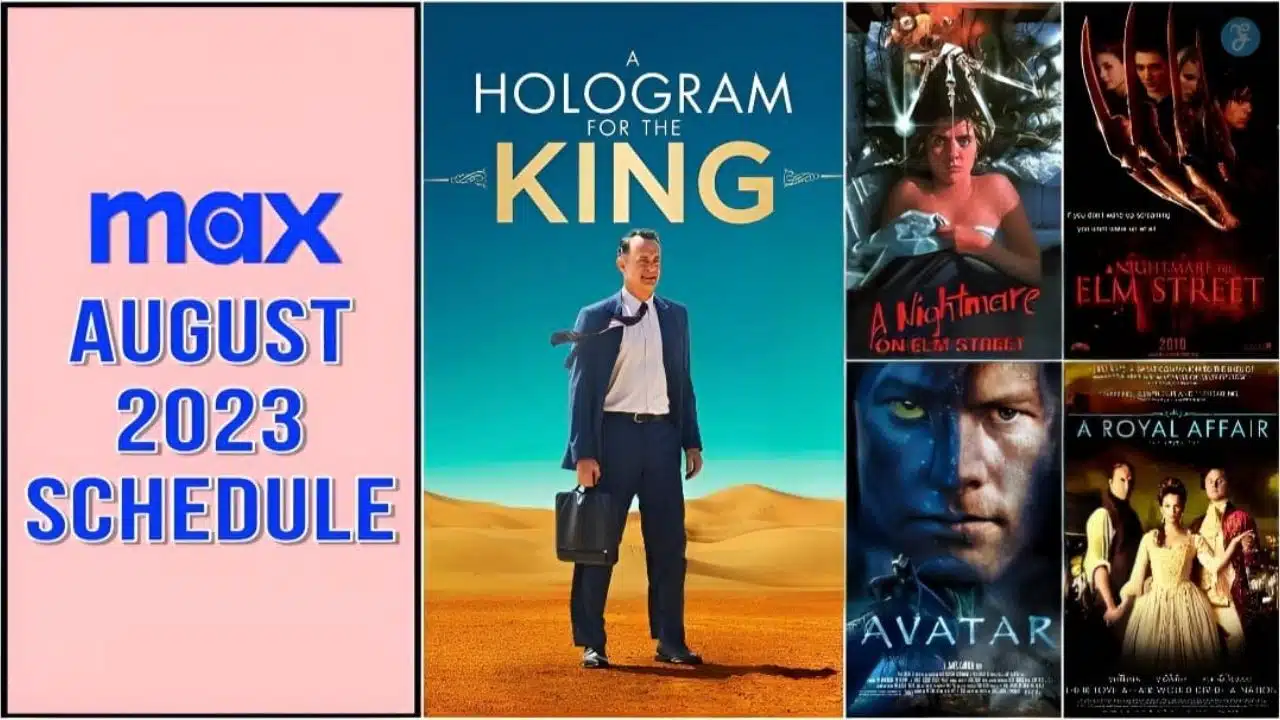 Max August 2023 Schedule