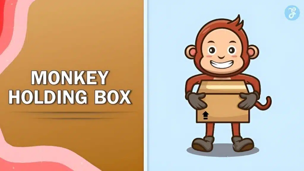 Monkey Holding Box