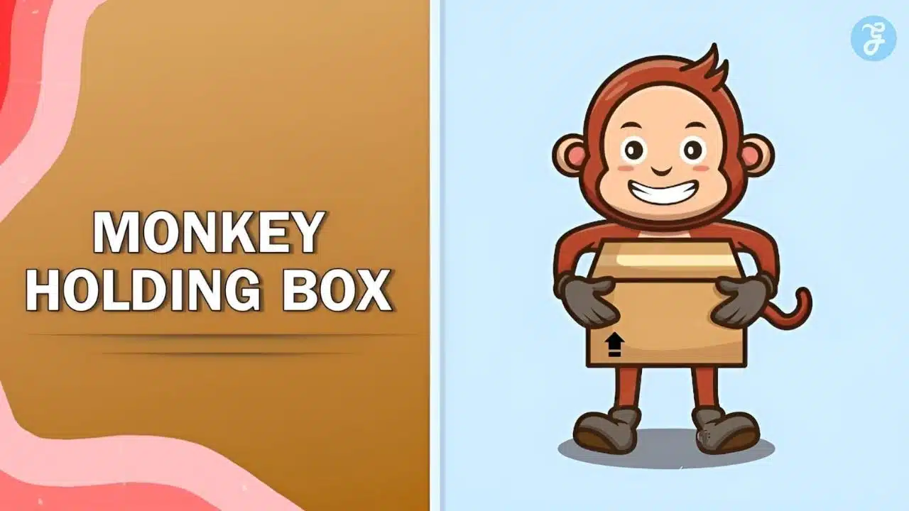 Monkey Holding Box