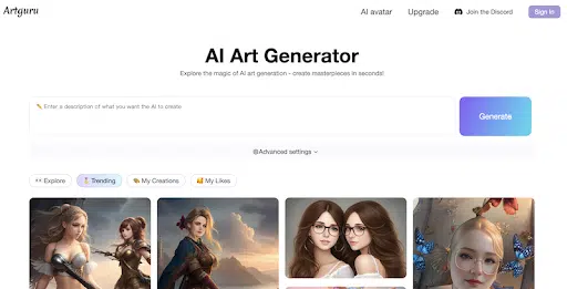 AI art generator