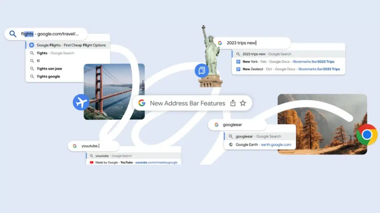 Google Chrome Address Bar Updates