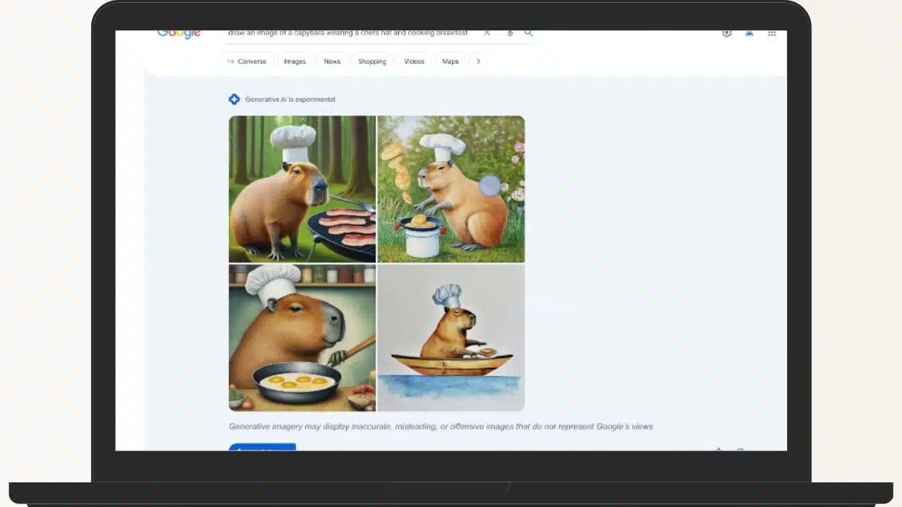Google Search AI Image Text Generation