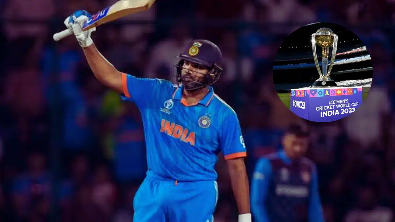 Rohit Sharma 7th ODI World Cup century