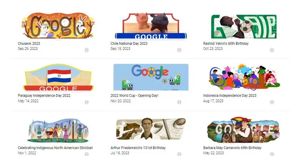google doodles