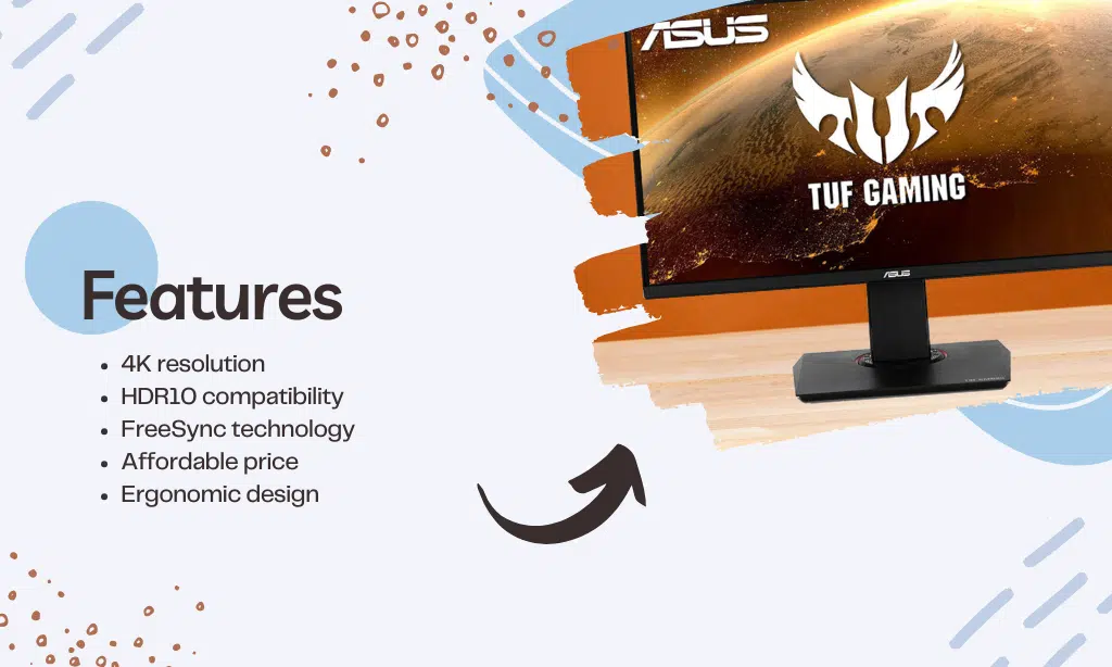 Asus TUF Gaming VG289Q features