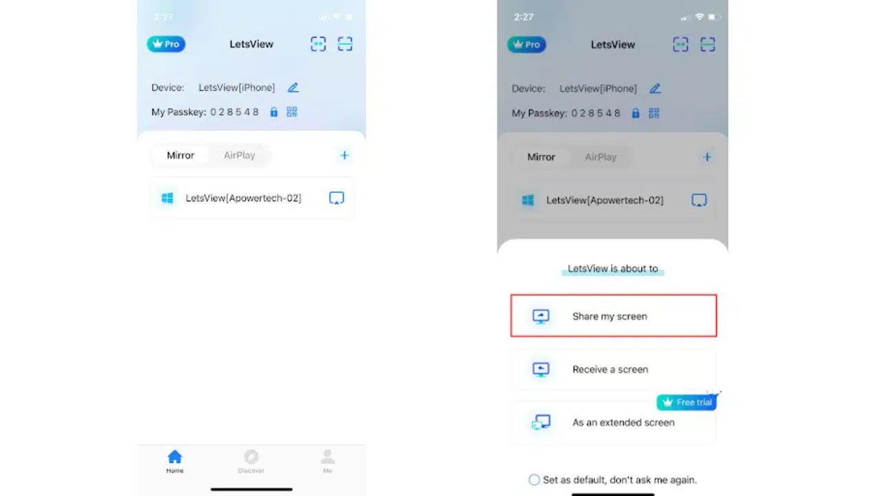 Screen Mirroring App