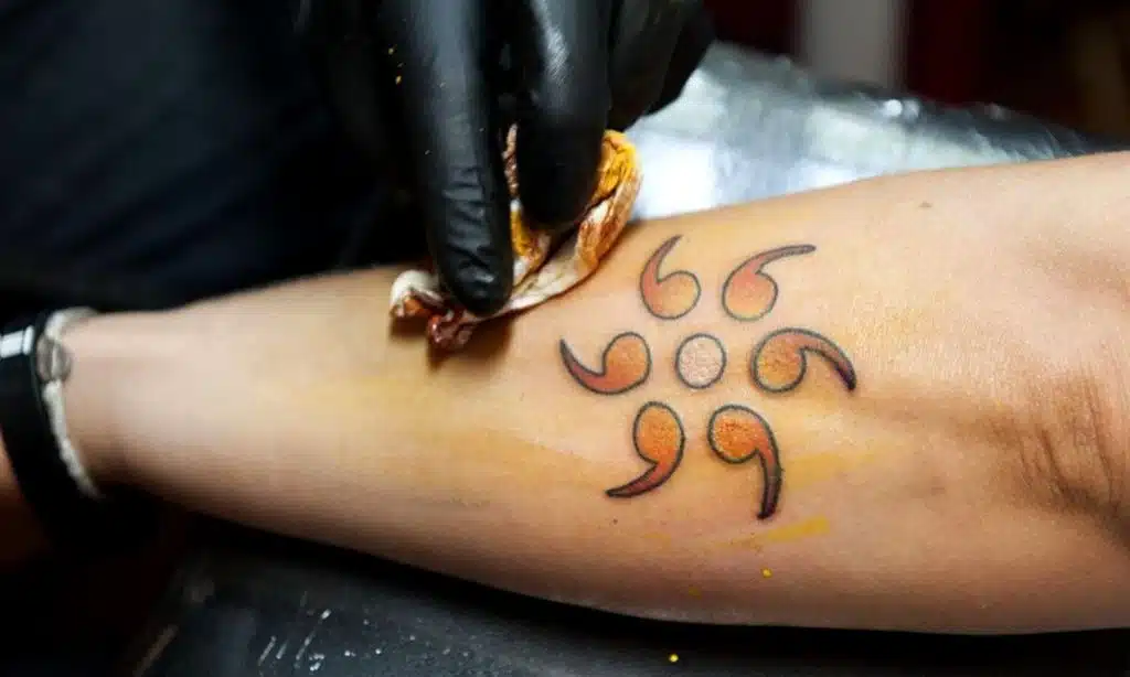 Semicolon Tattoo Designs