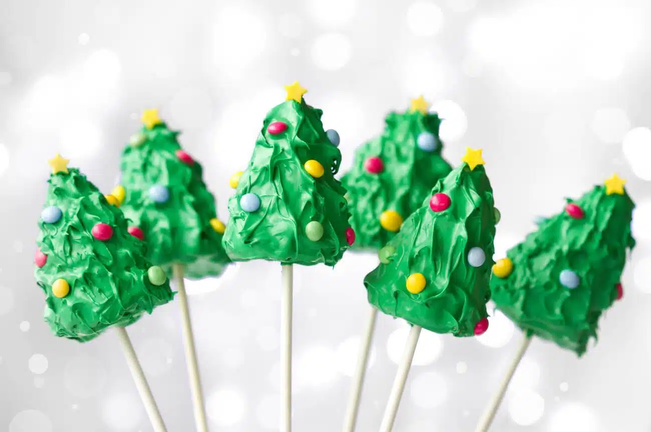 Popsicle Stick Christmas Trees