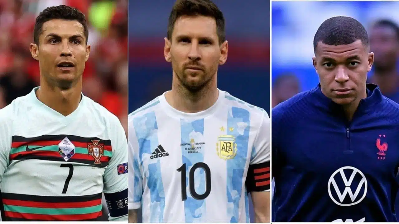 mbappe vs messi vs ronaldo stats