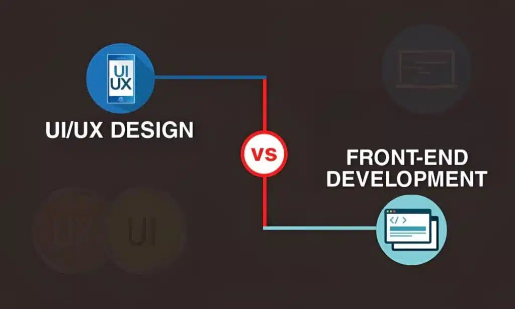 ui/ux design vs front-end development