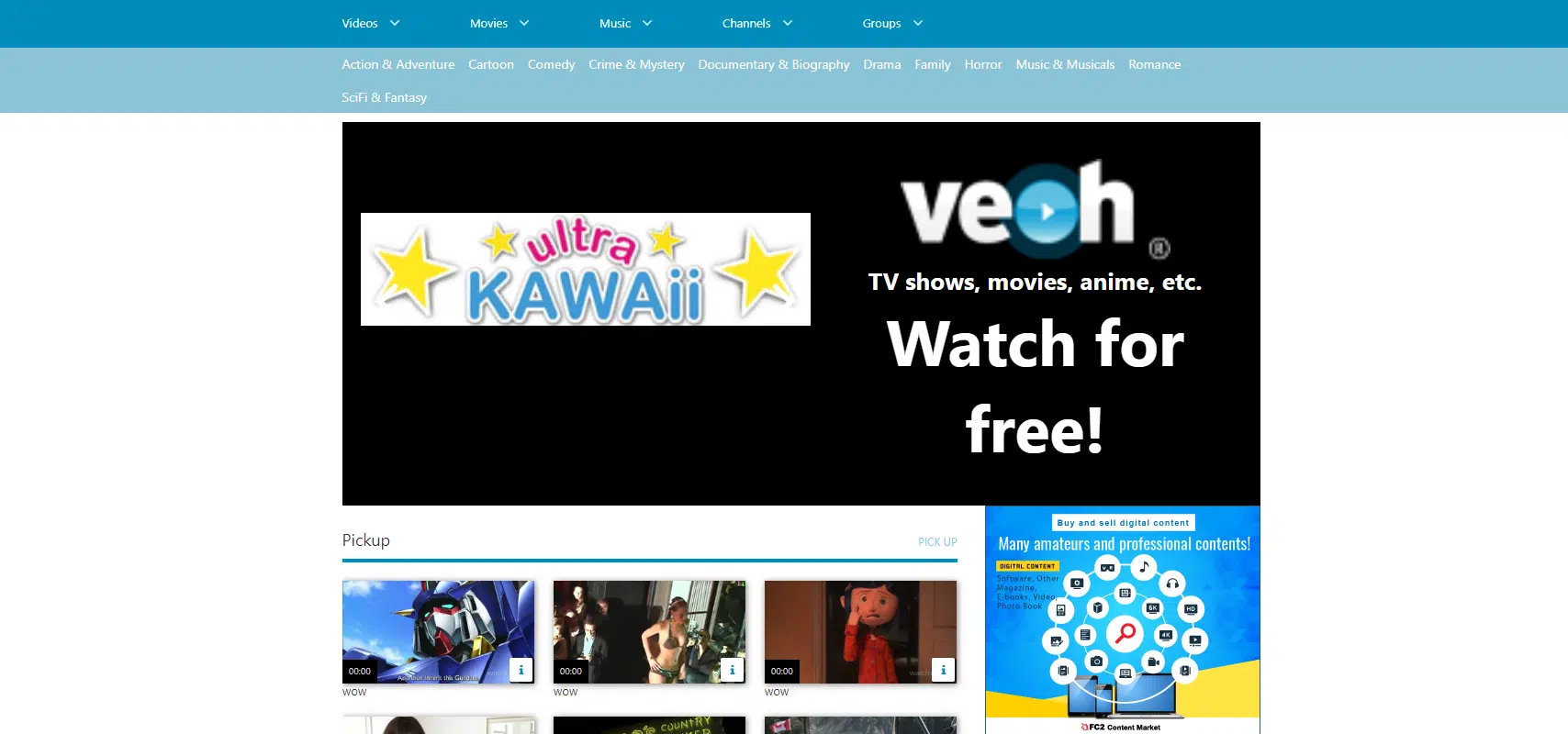 veoh free movies and videos